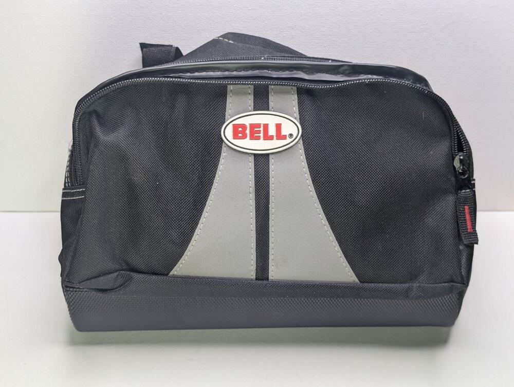 Bell Bicycle Handlebar Bag Black Gray Zippered Cycling Storage Pouch Bike Straps